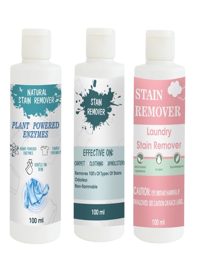 TOOVUS Stain Remover Combo Pack of Shirt, Sky and Pink Stain Remover | Multi-Surface Cleaning Solution for Clothes, Fabrics, Upholstery (100 g Each) - Image 1